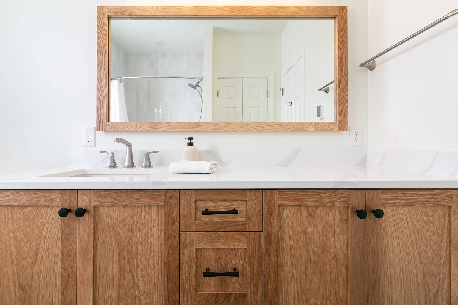 View 9 of the completed bathroom remodel in Holly Grove Williamsburg Virginia