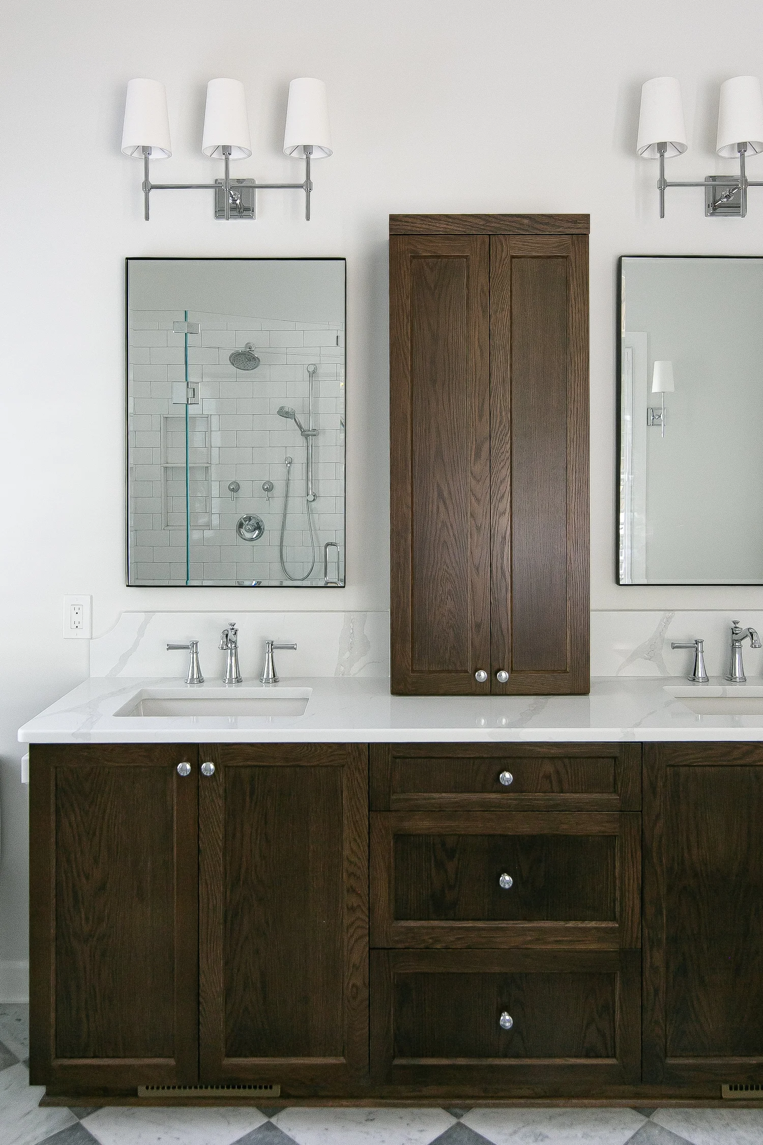 View 5 of the completed bathroom remodel in Ford’s Colony Williamsburg Virginia