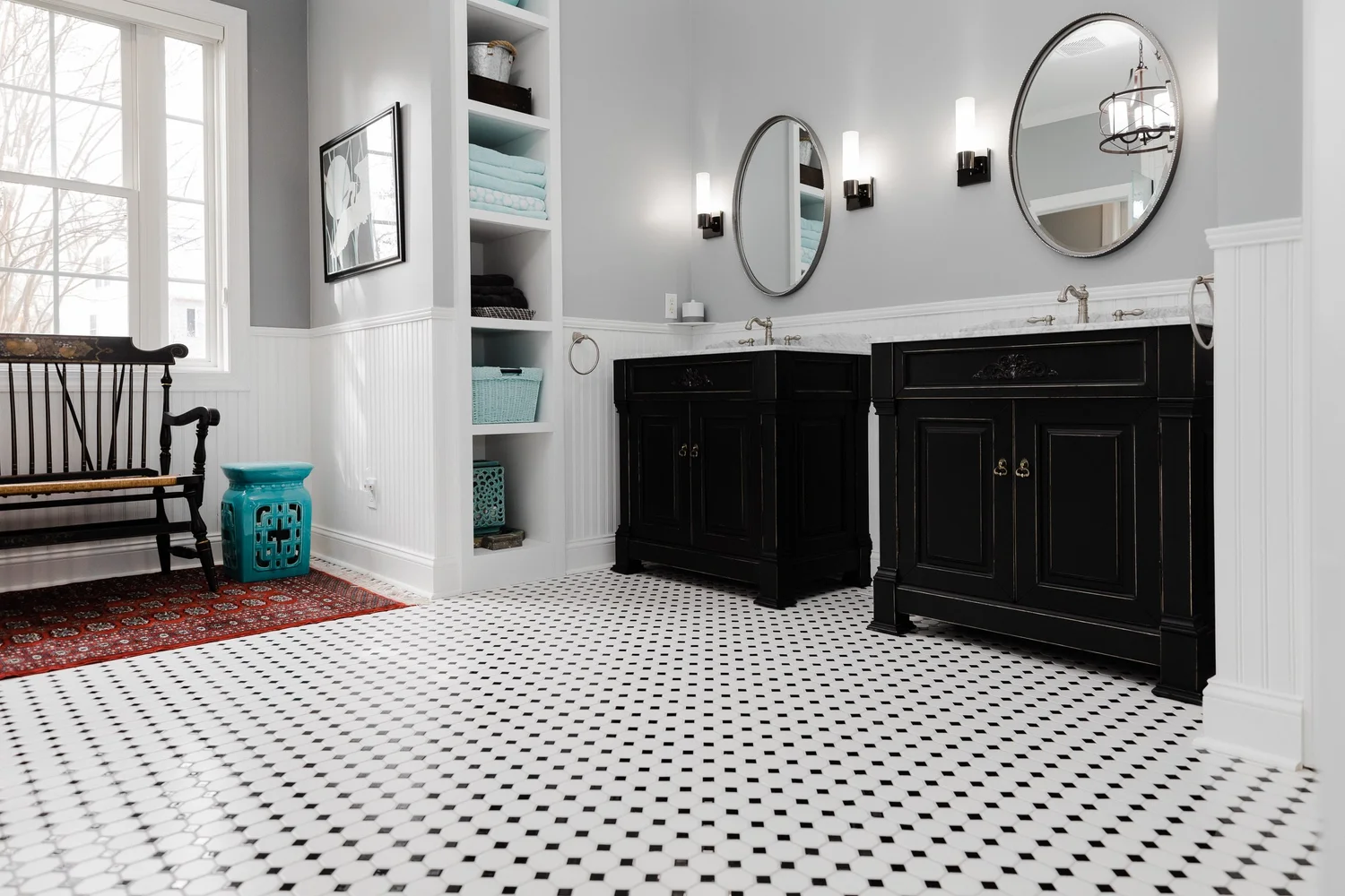 View 8 of the completed bathroom remodel in Greensprings West Williamsburg Virginia