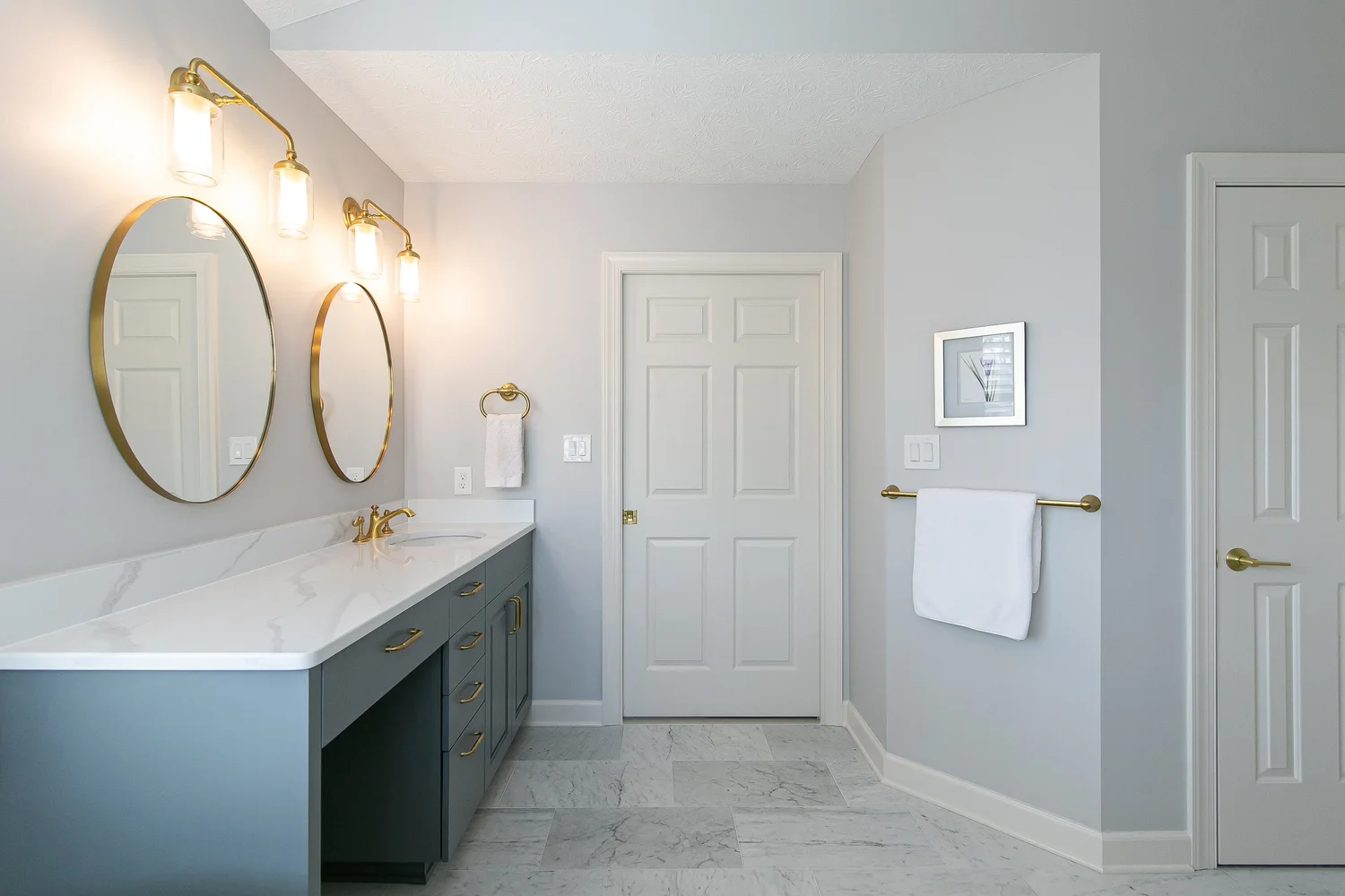 View 8 of the completed bathroom remodel in Kiln Creek Yorktown Virginia