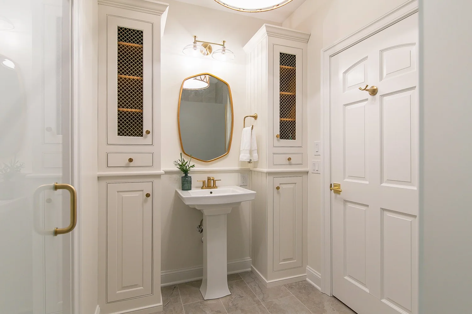 View 12 of the completed bathroom remodel in Ford’s Colony Williamsburg Virginia