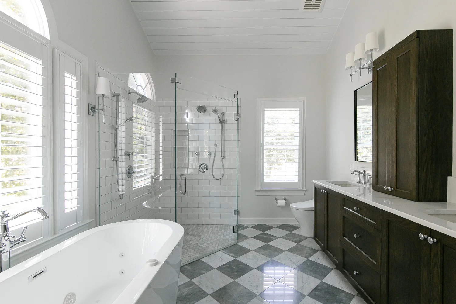 View 2 of the completed bathroom remodel in Ford’s Colony Williamsburg Virginia