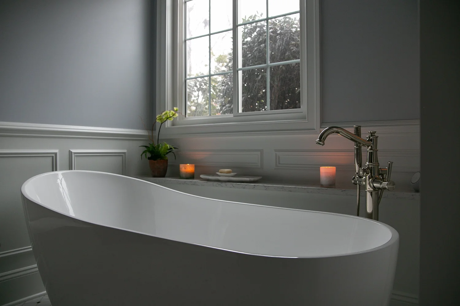 View 8 of the completed bathroom remodel in Ford’s Colony Williamsburg Virginia