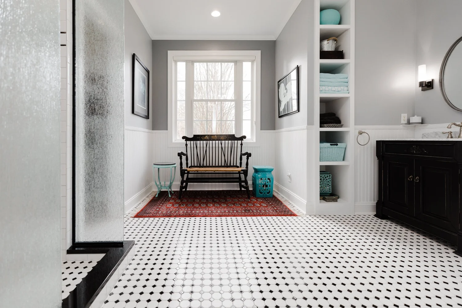 View 9 of the completed bathroom remodel in Greensprings West Williamsburg Virginia