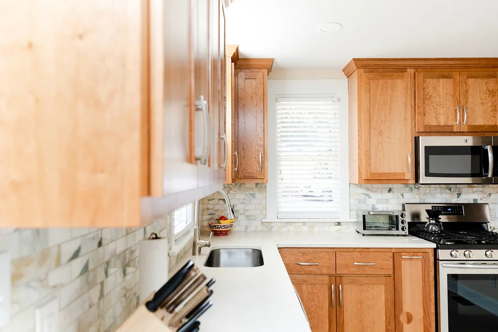 Completed kitchen remodel in Kingsmill Williamsburg Virginia