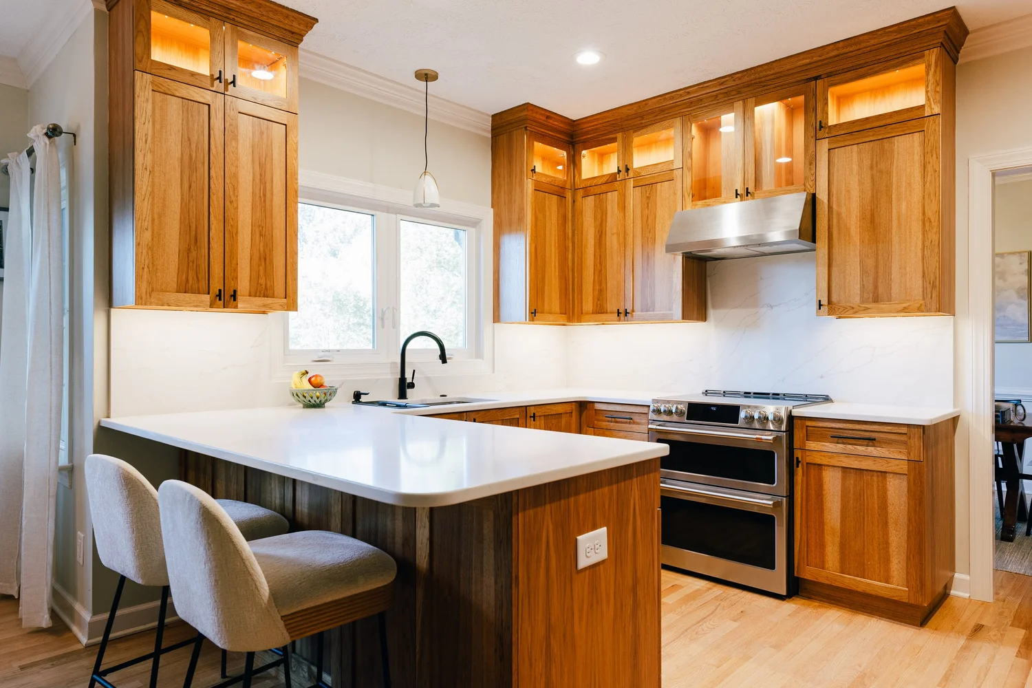 View 2 of the completed kitchen remodel in Kiln Creek Yorktown Virginia