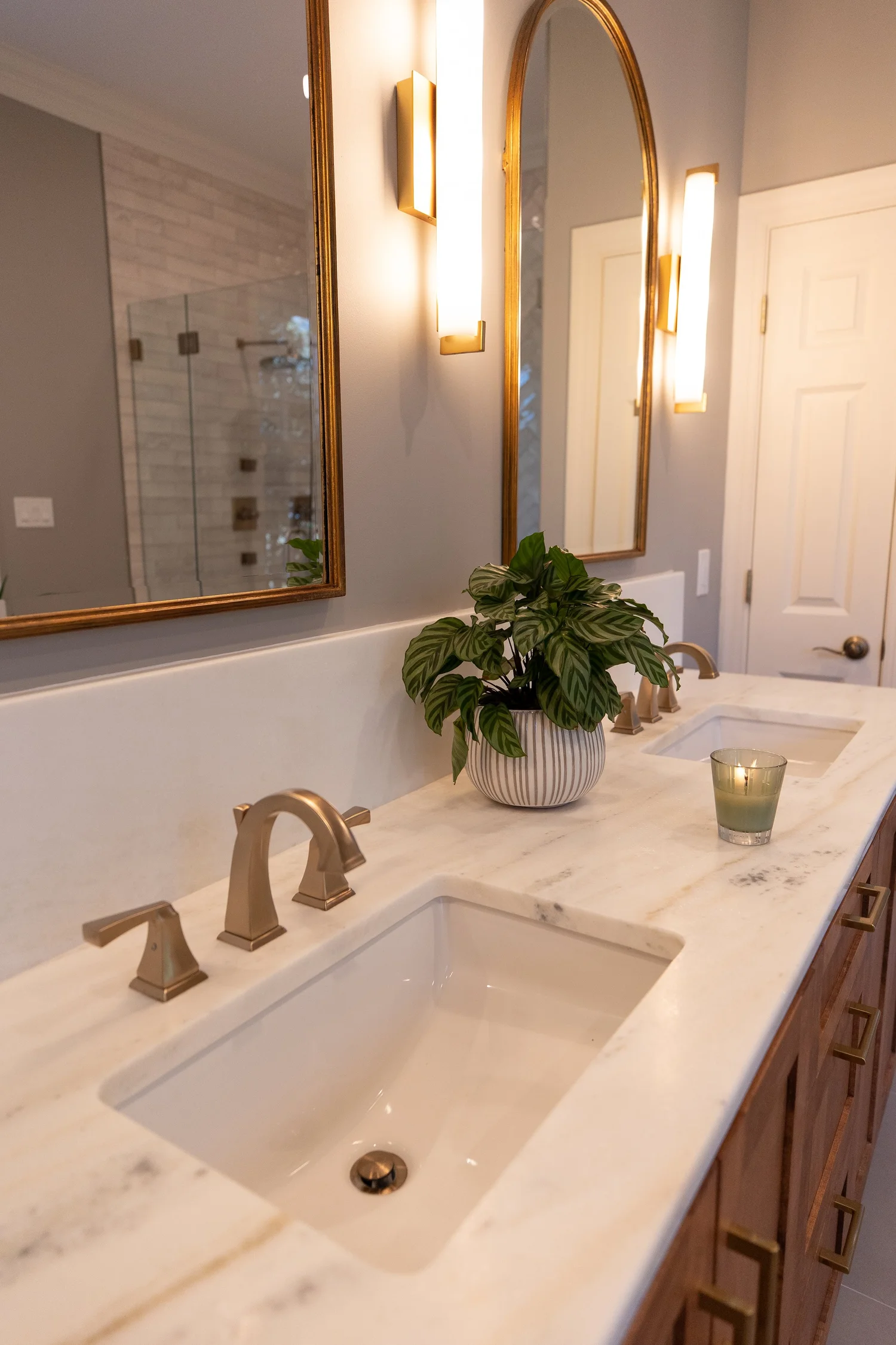 View 11 of the completed bathroom remodel in Ford’s Colony Williamsburg Virginia