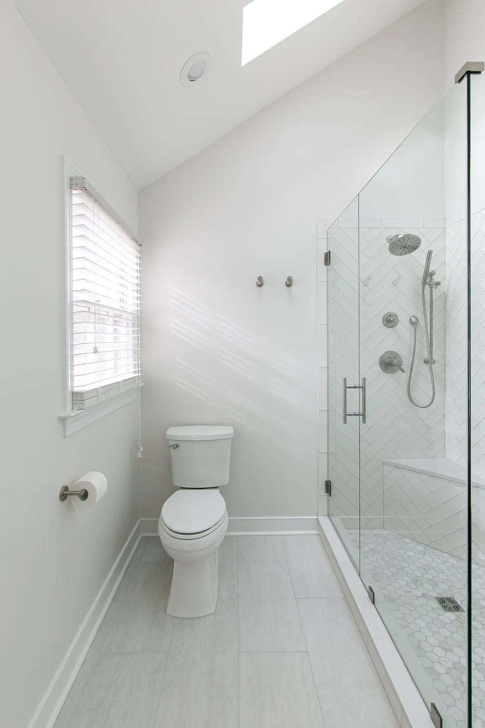 Completed bathroom remodel in Windsor Forest Williamsburg Virginia