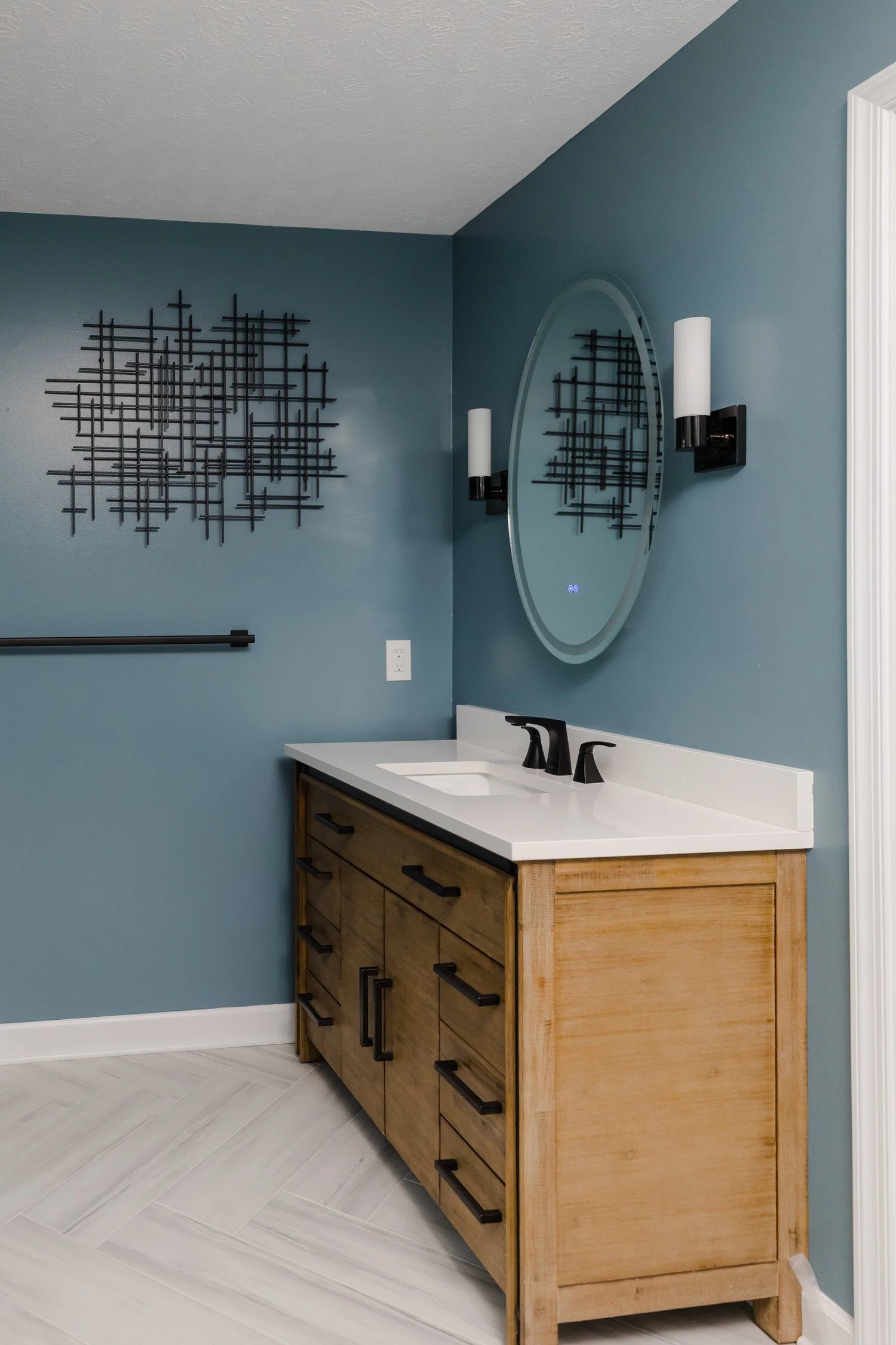 View 7 of the completed bathroom remodel in Kiln Creek Newport News Virginia