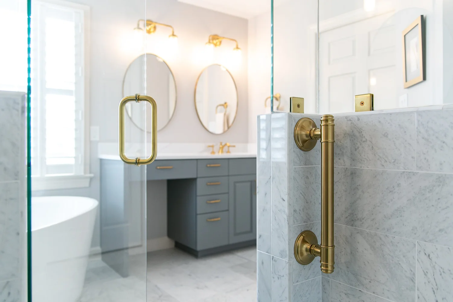 View 13 of the completed bathroom remodel in Kiln Creek Yorktown Virginia