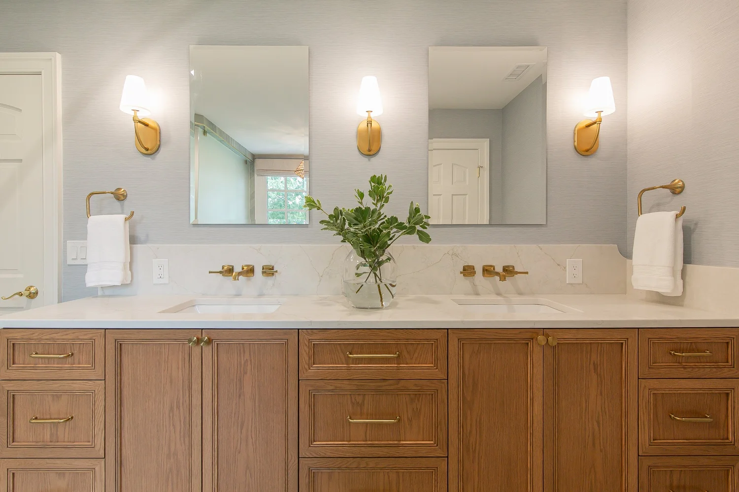 View 7 of the completed bathroom remodel in Ford’s Colony Williamsburg Virginia
