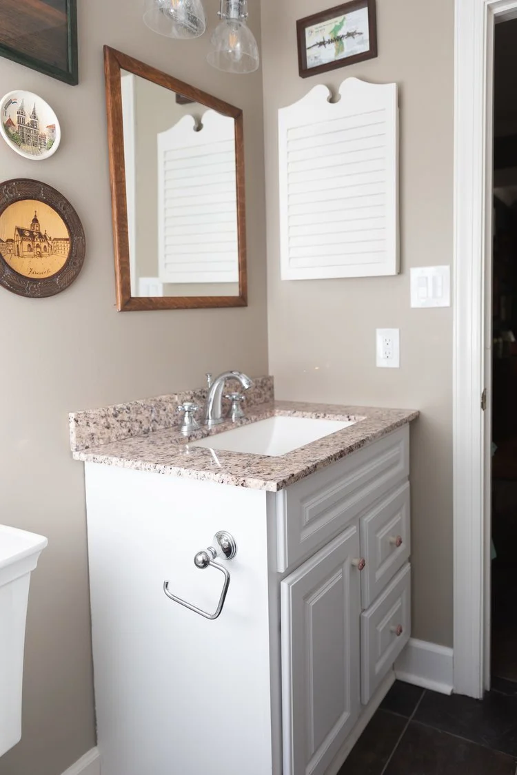 View 3 of the completed bathroom remodel in Queenslake Williamsburg Virginia