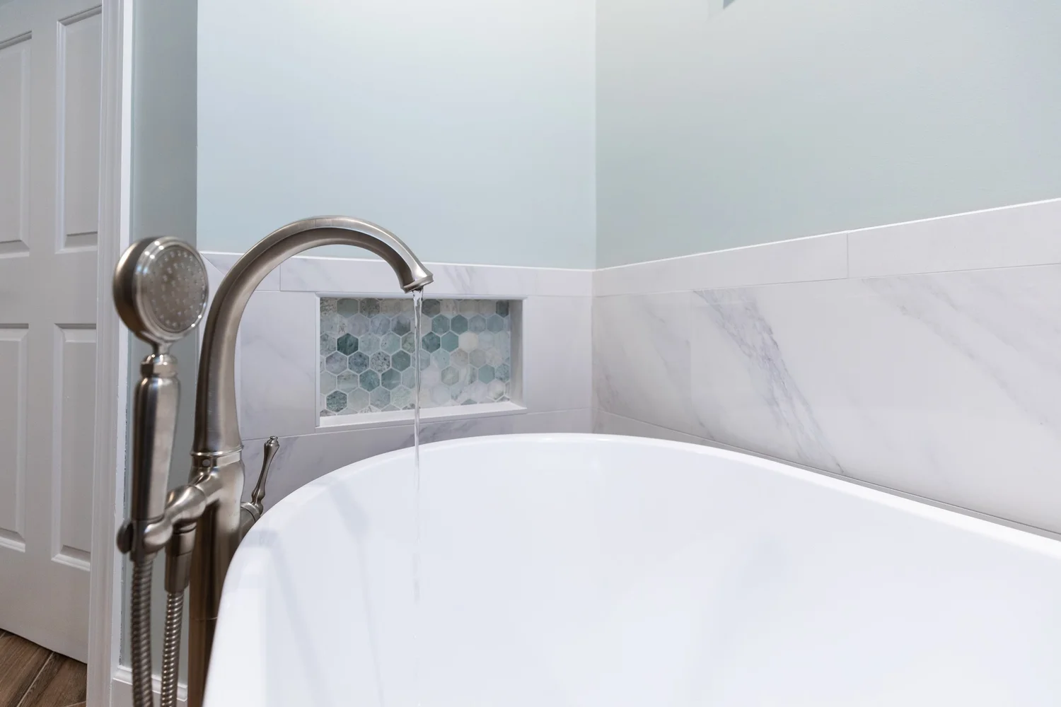 View 10 of the completed bathroom remodel in Kiln Creek Yorktown Virginia