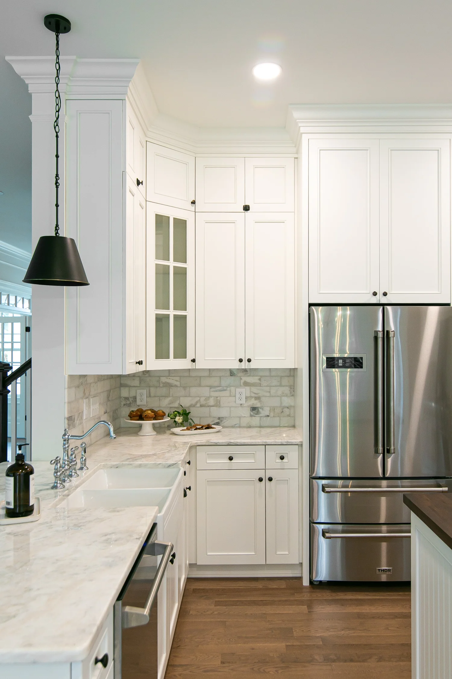 View 6 of the completed kitchen remodel in Charles City
