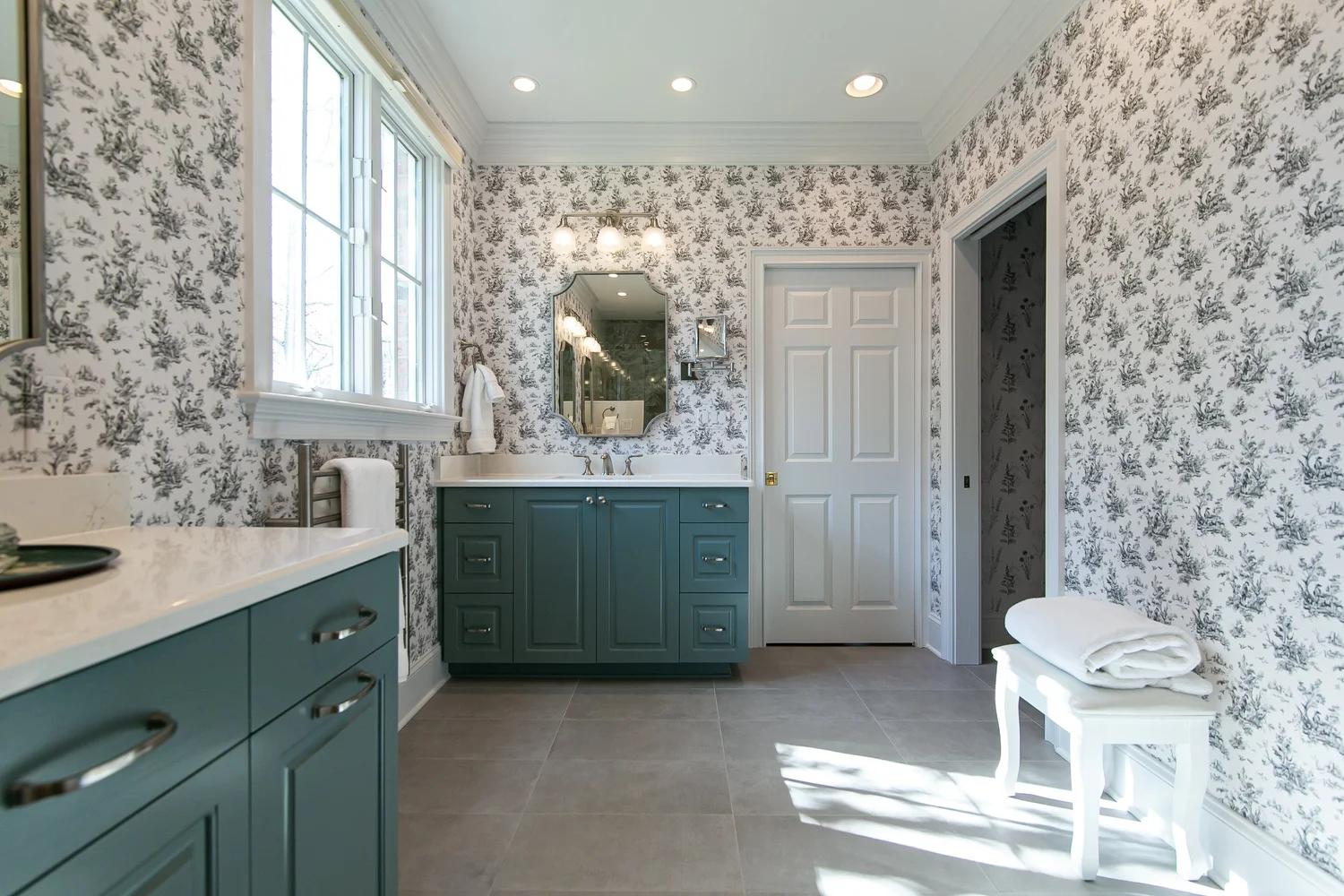 View 13 of the completed bathroom remodel in Governor’s Land Williamsburg Virginia