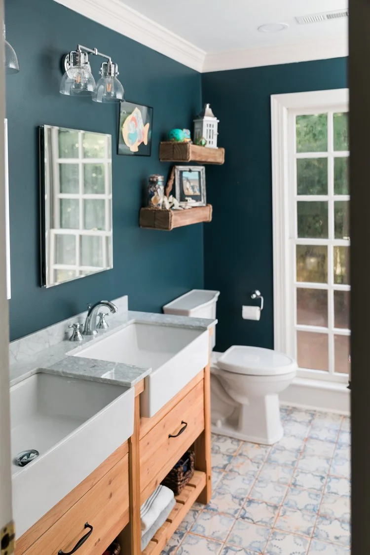 View 4 of the completed bathroom remodel in Queenslake Williamsburg Virginia