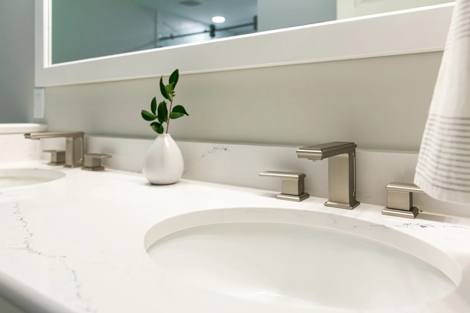 View 10 of the completed bathroom remodel in Powhatan Williamsburg Virginia