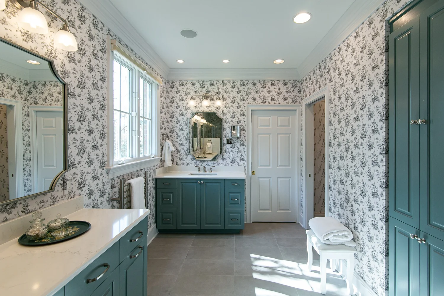 View 6 of the completed bathroom remodel in Governor’s Land Williamsburg Virginia