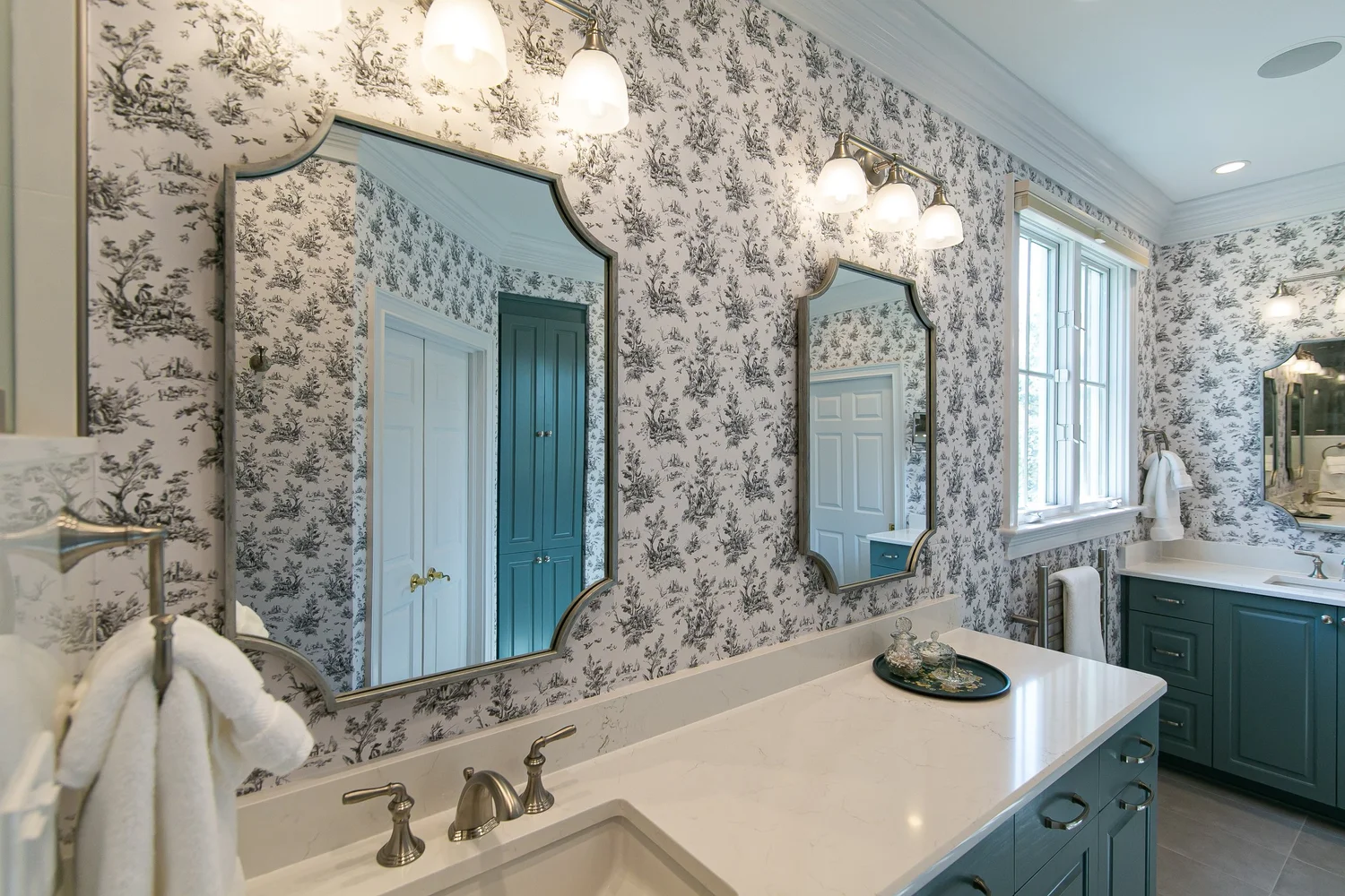View 4 of the completed bathroom remodel in Governor’s Land Williamsburg Virginia