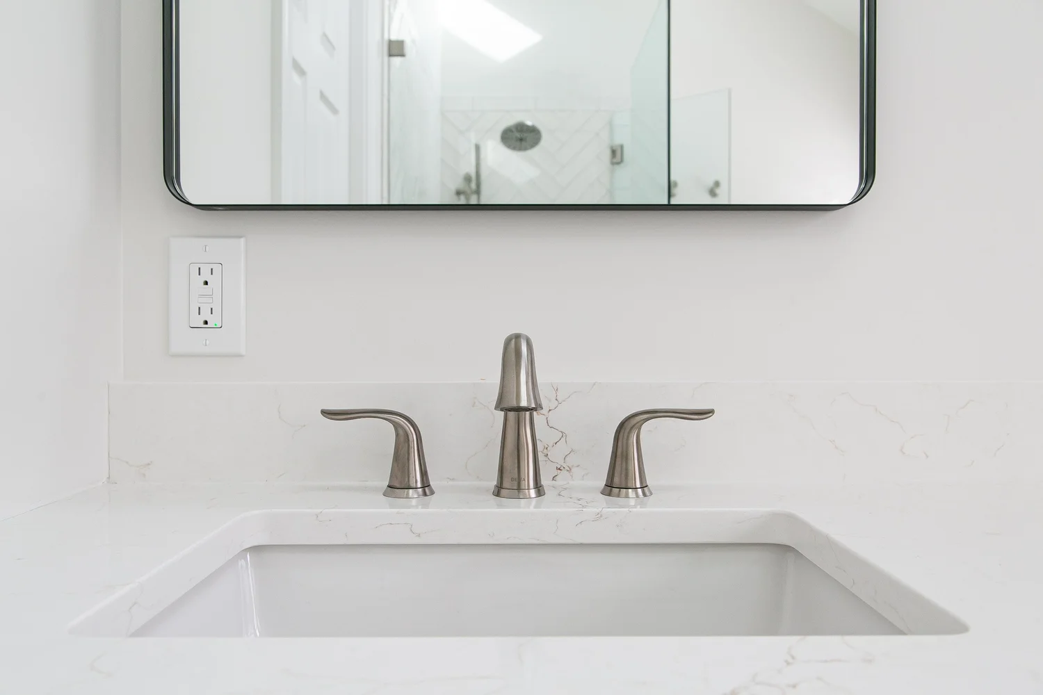 View 7 of the completed bathroom remodel in Windsor Forest Williamsburg Virginia