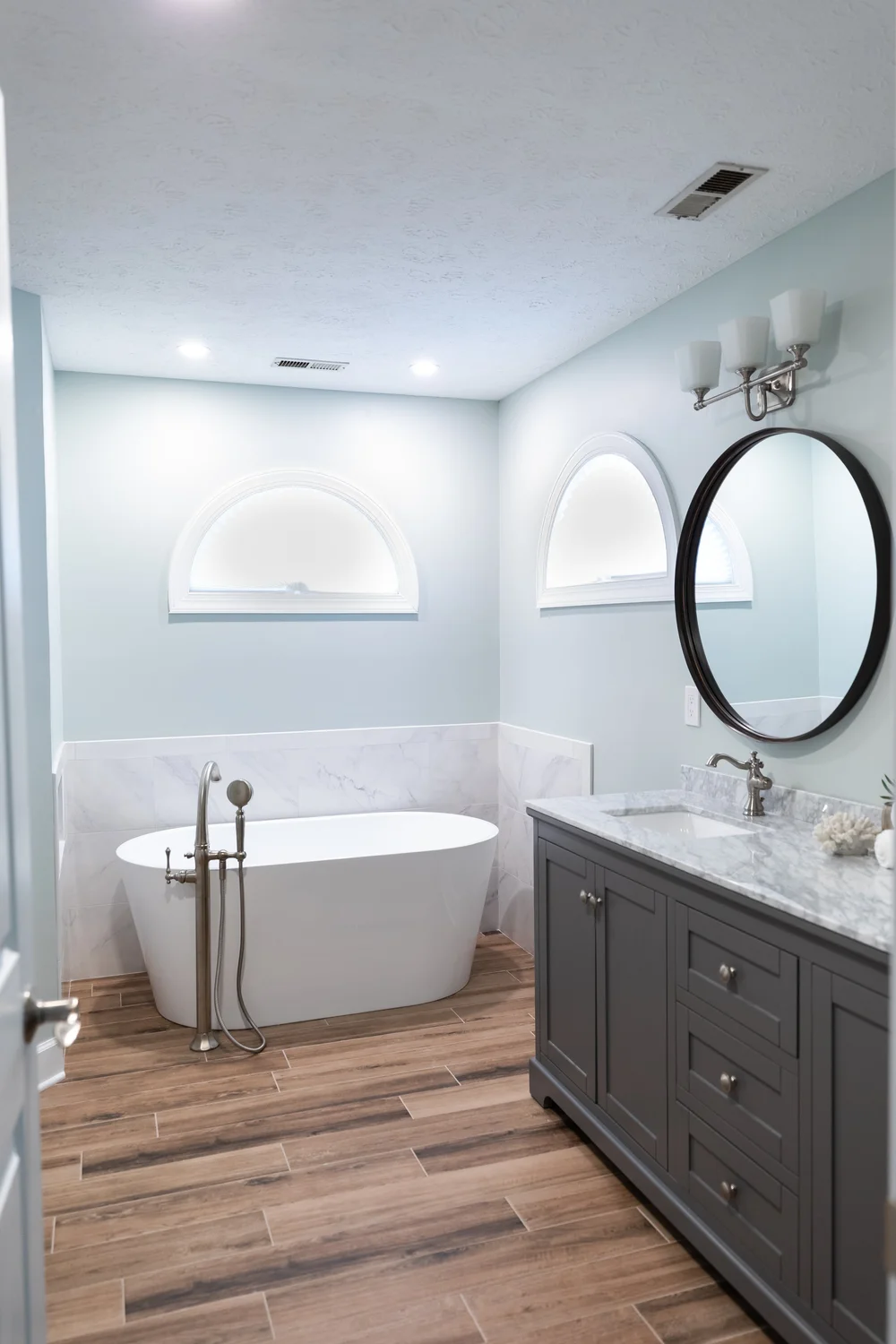 Completed bathroom remodel in Kiln Creek Yorktown Virginia