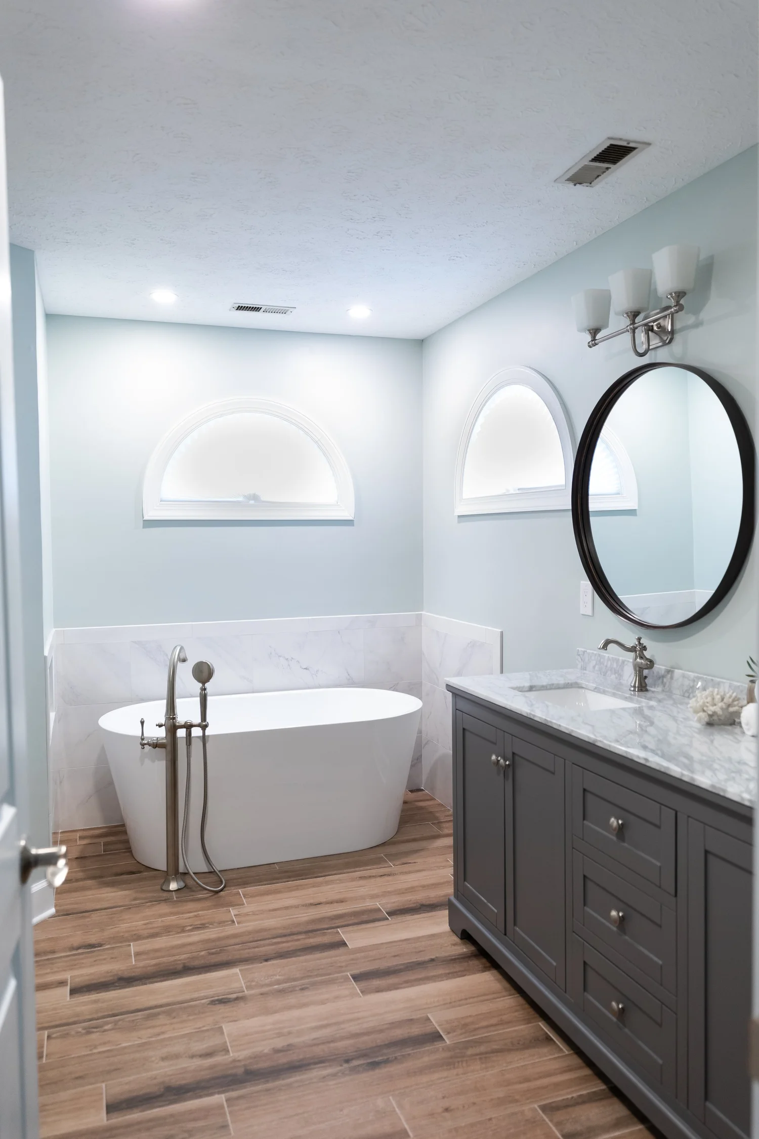 Completed bathroom remodel in Kiln Creek Yorktown Virginia