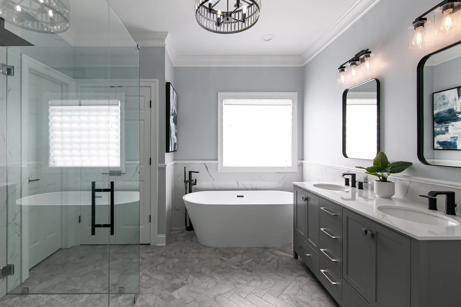 View 11 of the completed bathroom remodel in Greensprings West Williamsburg Virginia