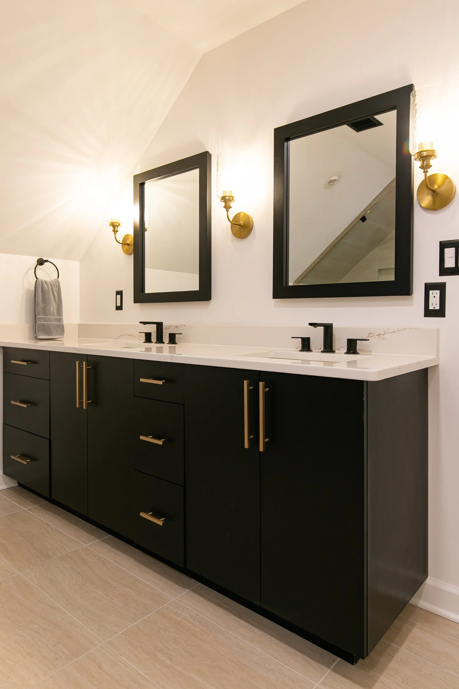 View 15 of the completed bathroom remodel in Kingsmill Williamsburg Virginia