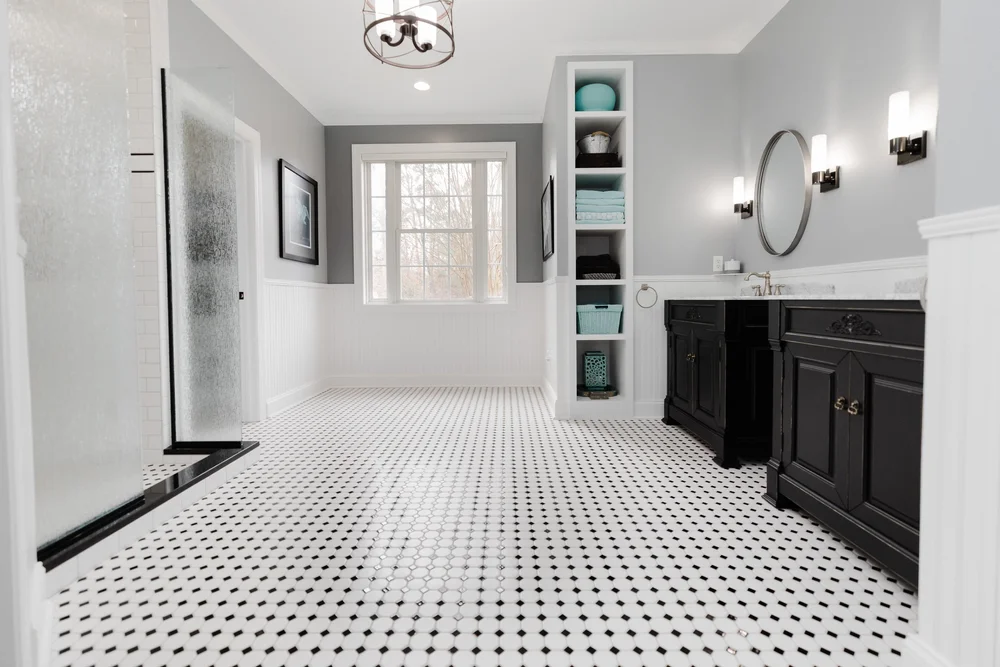 Completed bathroom remodel in Greensprings West Williamsburg Virginia