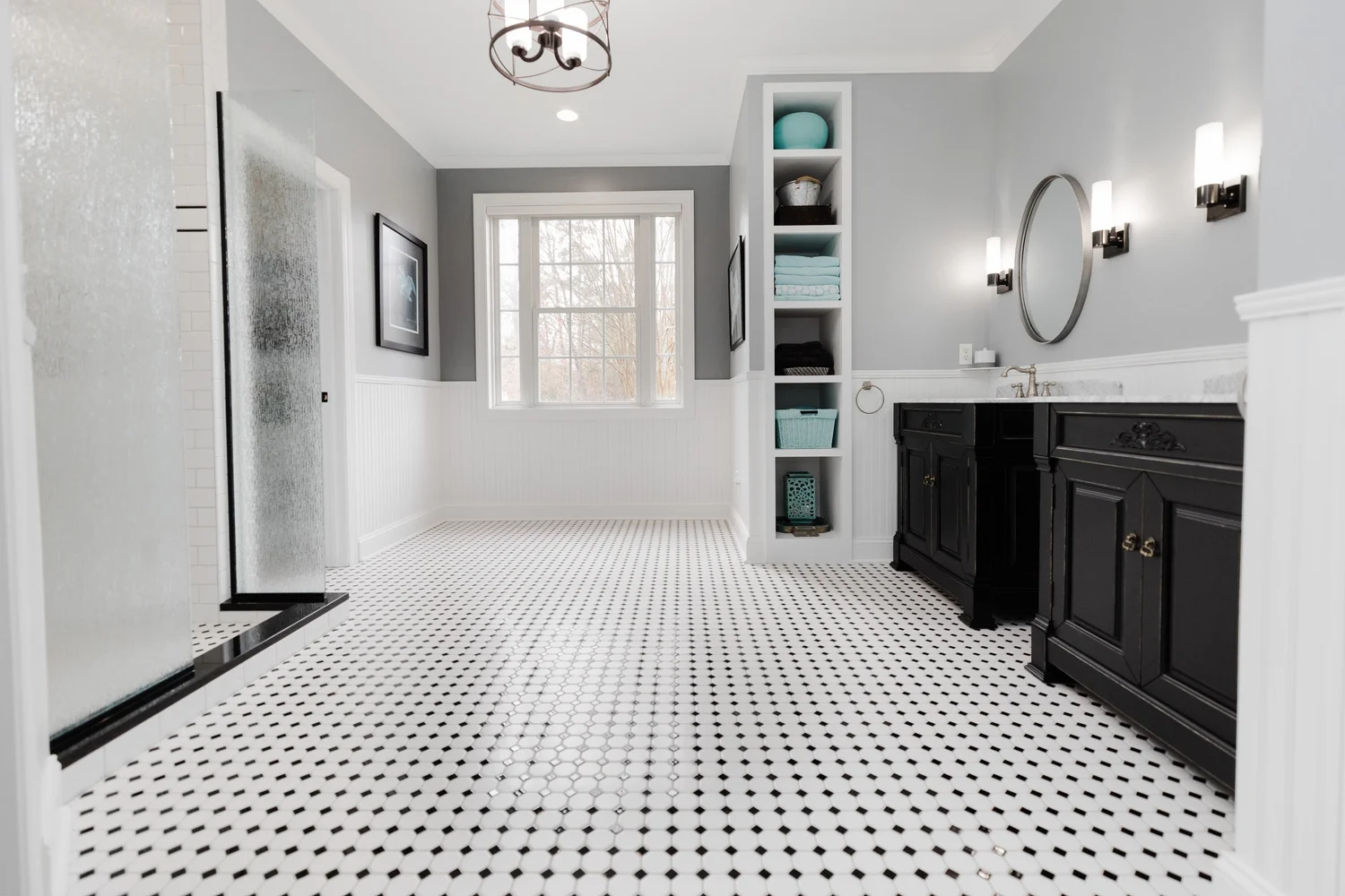 Completed bathroom remodel in Greensprings West Williamsburg Virginia