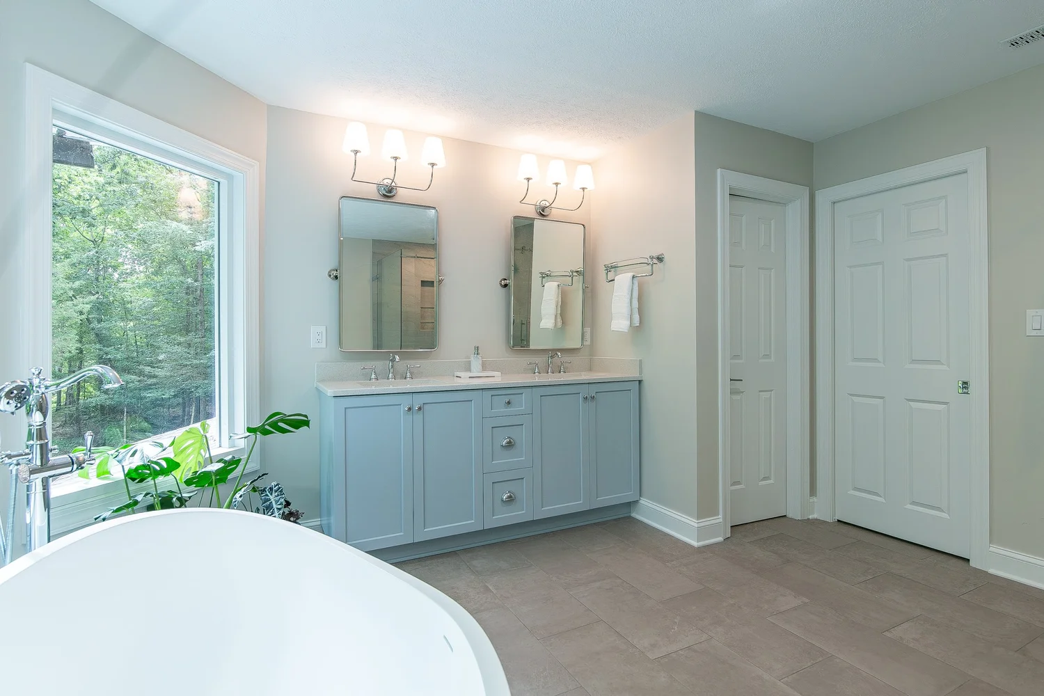 View 14 of the completed bathroom remodel in Toano Virginia