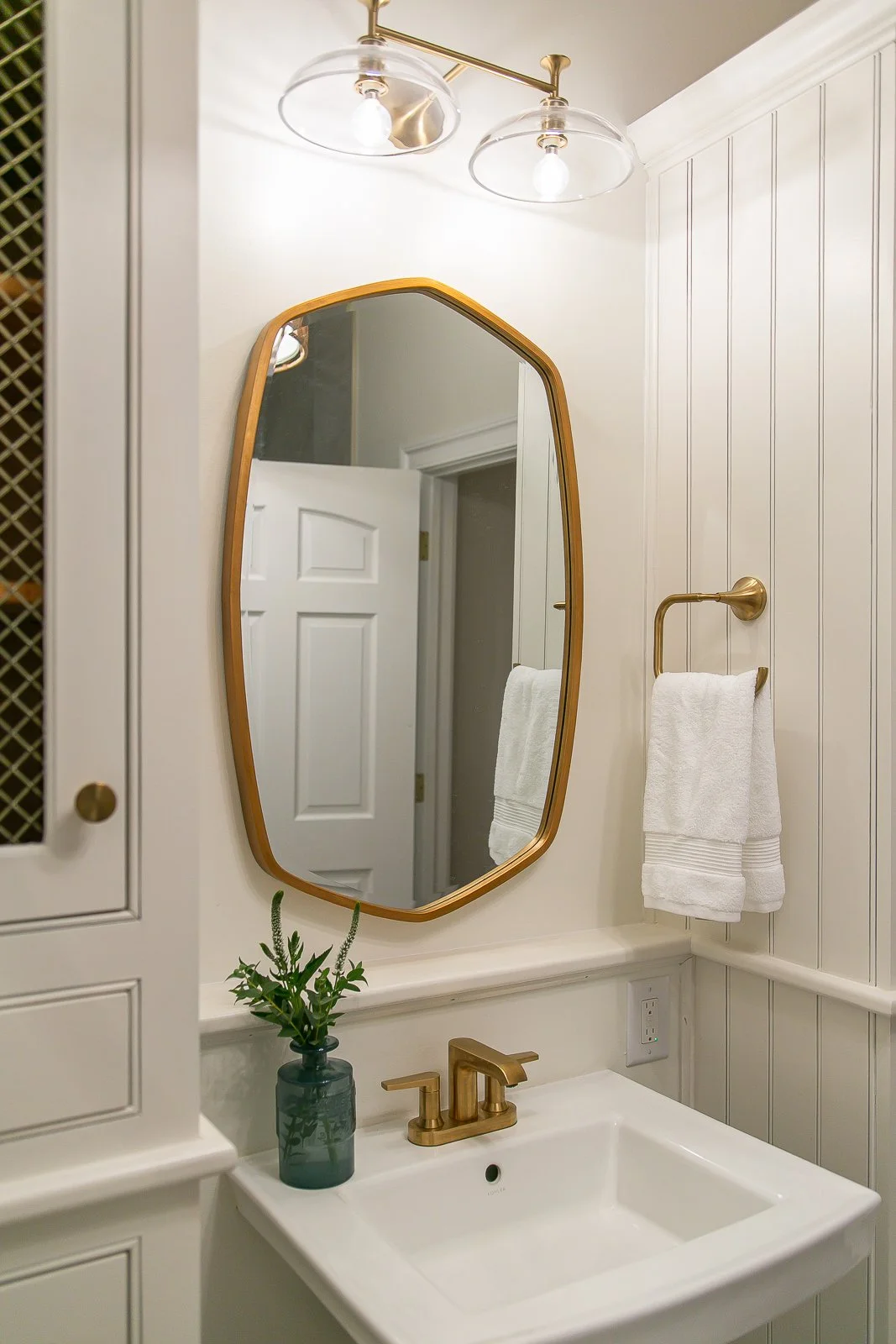 View 6 of the completed bathroom remodel in Ford’s Colony Williamsburg Virginia