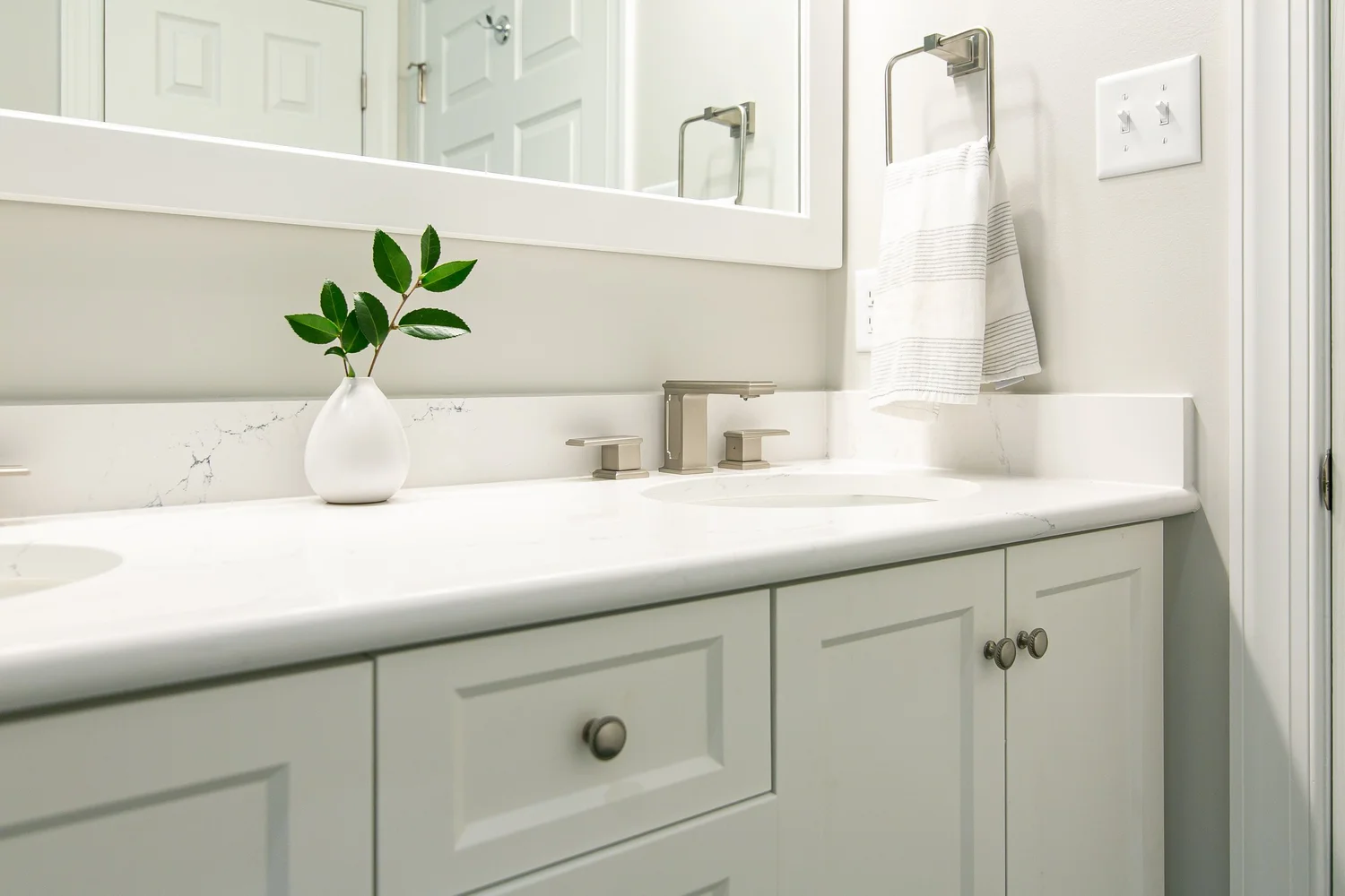 View 9 of the completed bathroom remodel in Powhatan Williamsburg Virginia