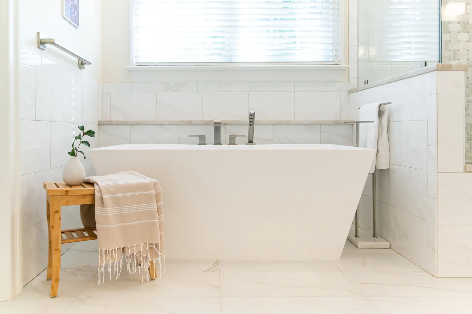 View 7 of the completed bathroom remodel in Ford’s Colony Williamsburg Virginia