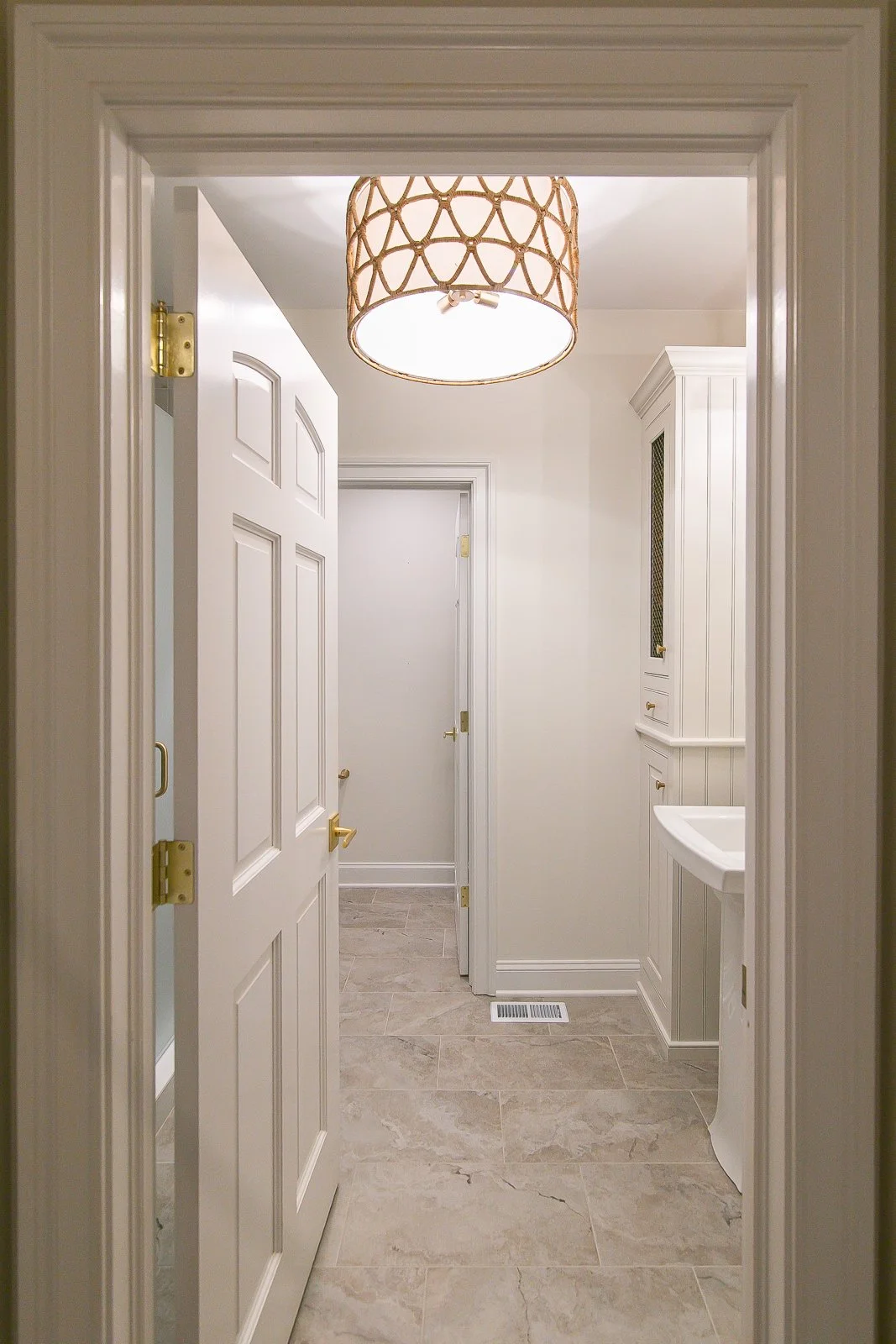 View 11 of the completed bathroom remodel in Ford’s Colony Williamsburg Virginia