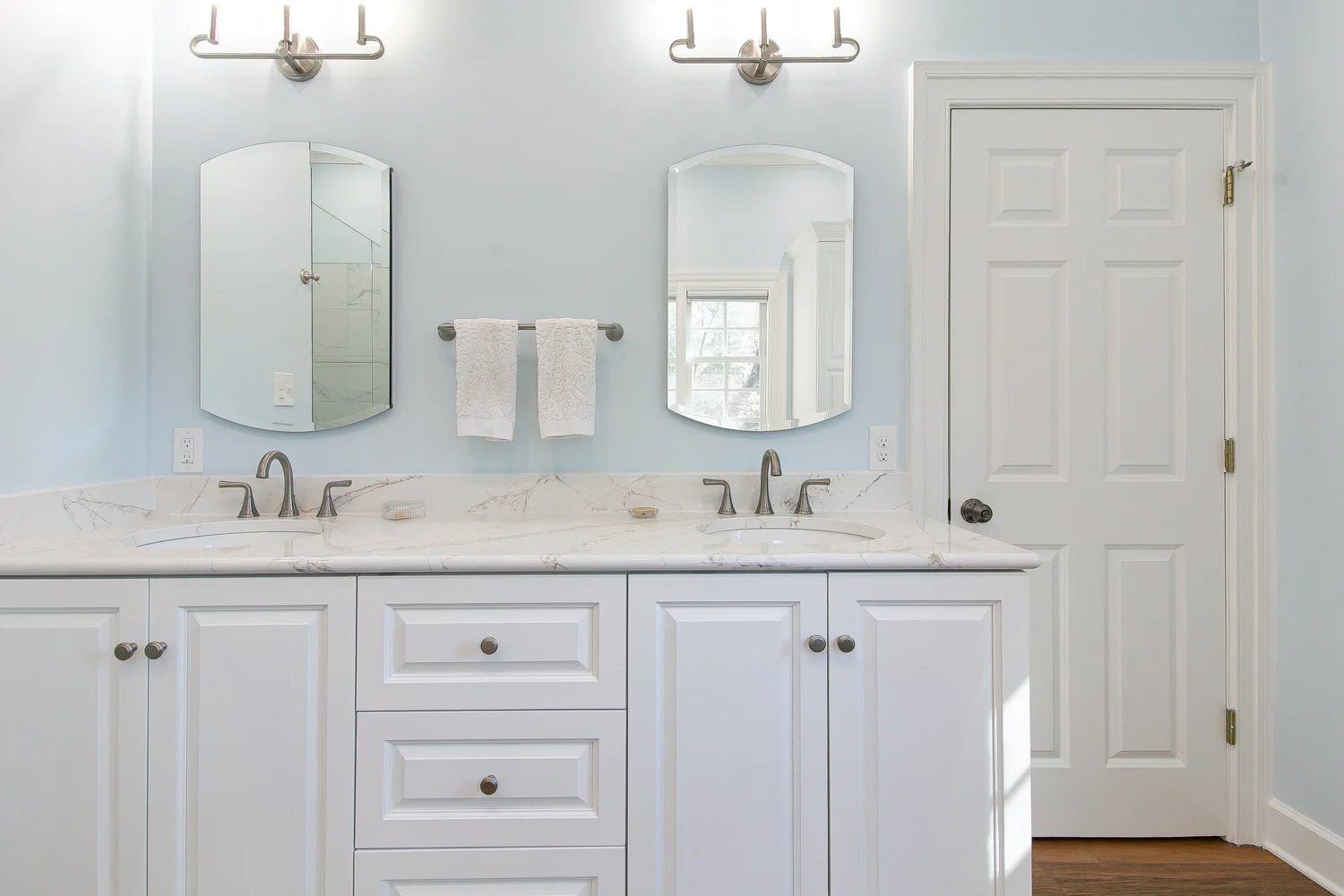 View 10 of the completed bathroom remodel in The Cove Williamsburg Virginia