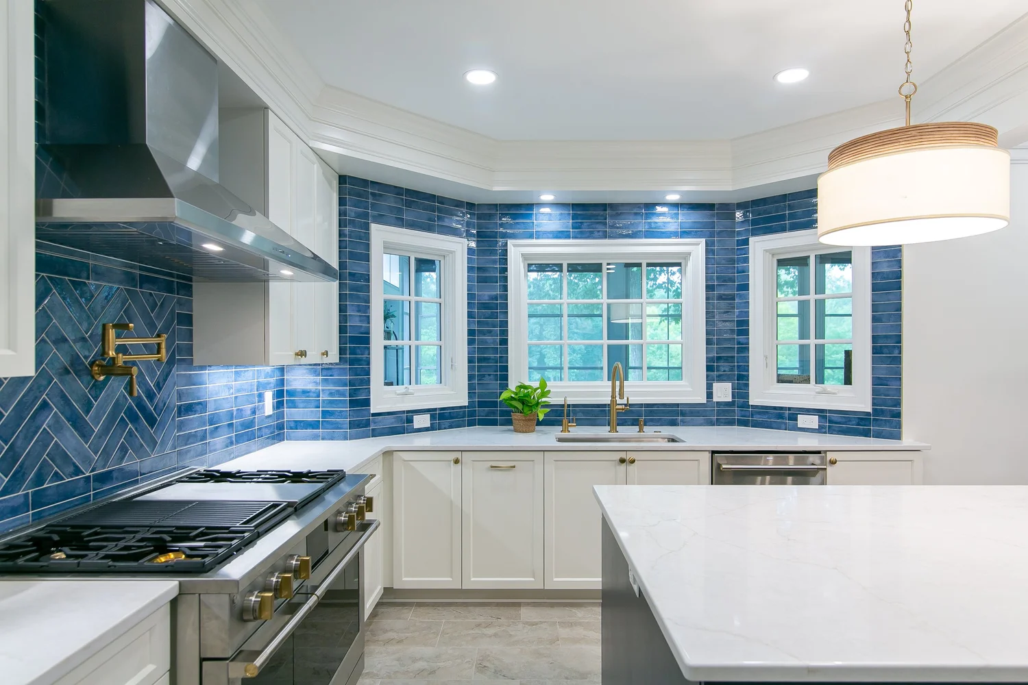 View 11 of the completed kitchen remodel in Ford’s Colony