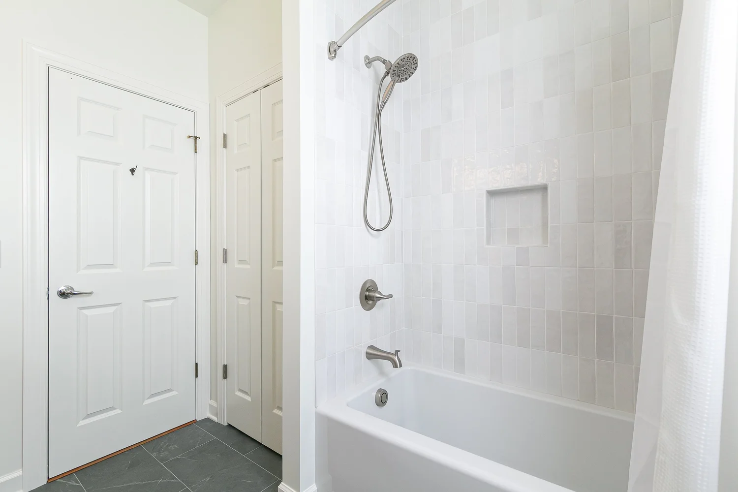 View 11 of the completed bathroom remodel in Holly Grove Williamsburg Virginia