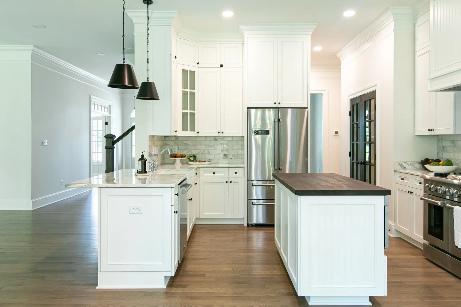 View 7 of the completed kitchen remodel in Charles City