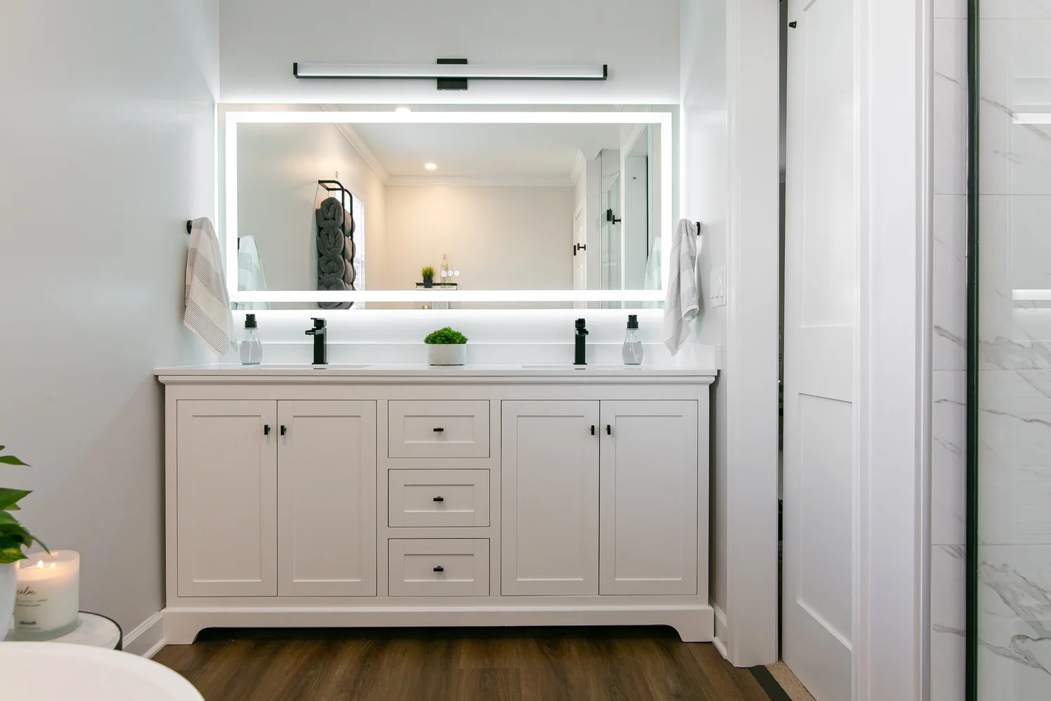 View 10 of the completed bathroom remodel in Scotts Pond Williamsburg Virginia