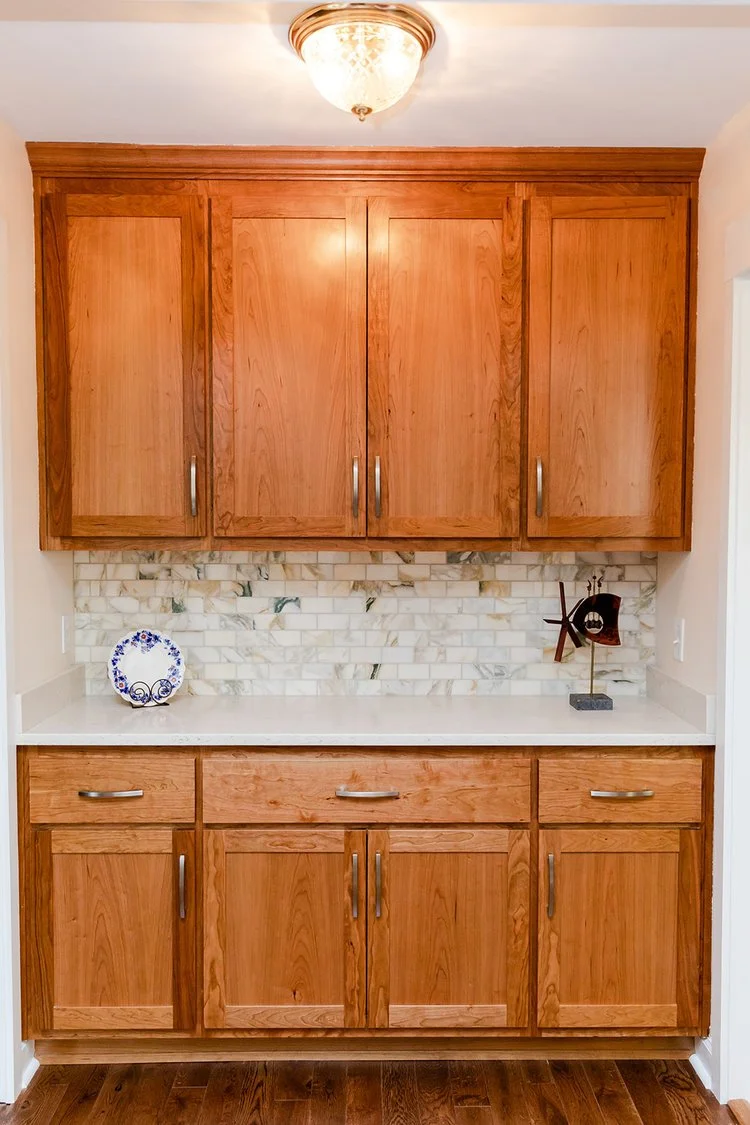 View 4 of the completed kitchen remodel in Kingsmill Williamsburg Virginia