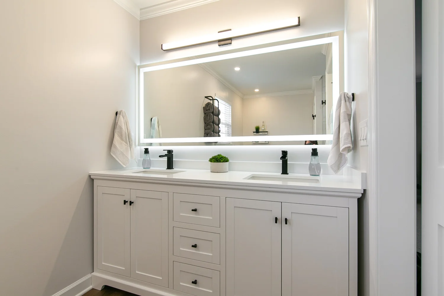 View 13 of the completed bathroom remodel in Scotts Pond Williamsburg Virginia