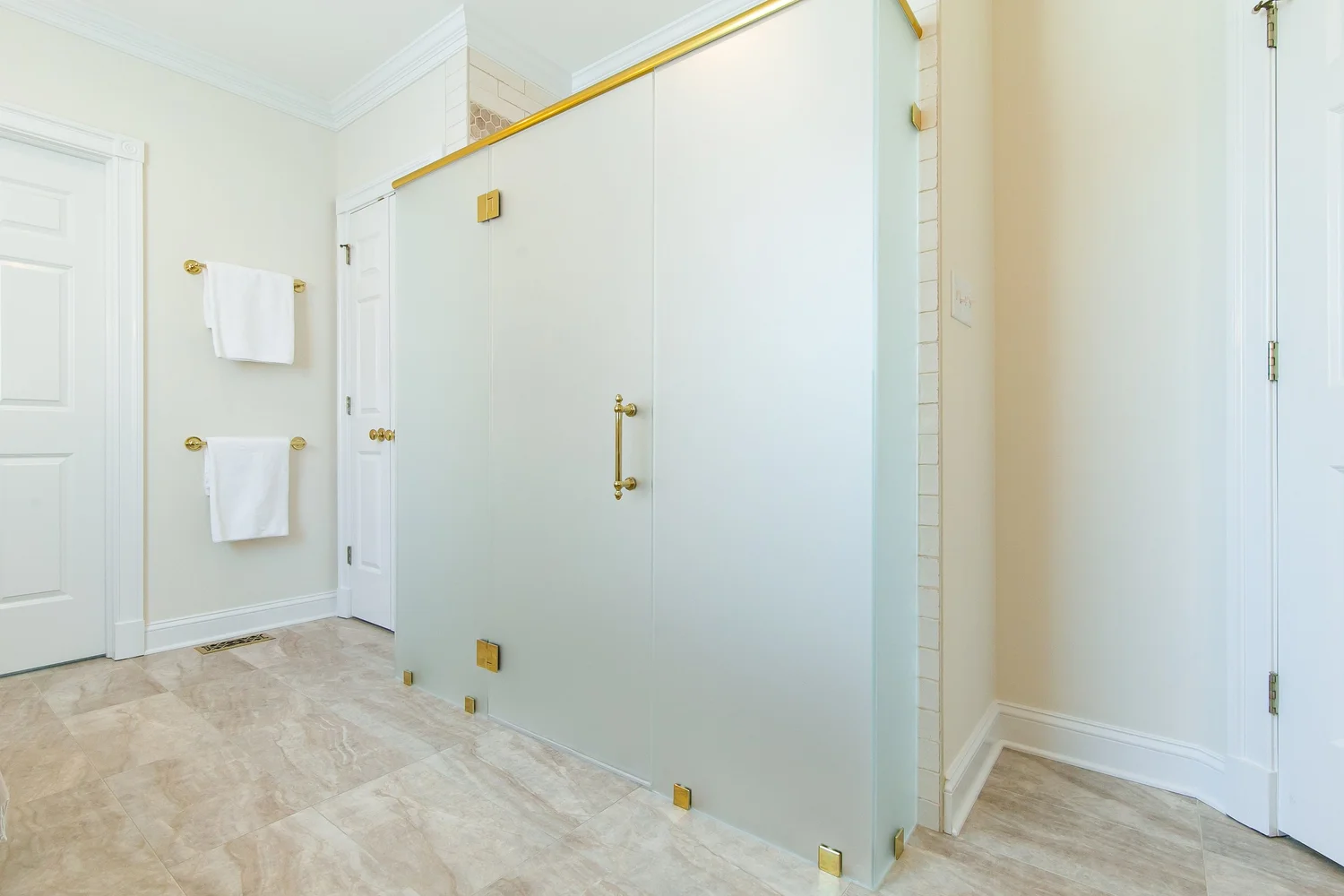 View 13 of the completed bathroom remodel in Ford’s Colony Williamsburg Virginia