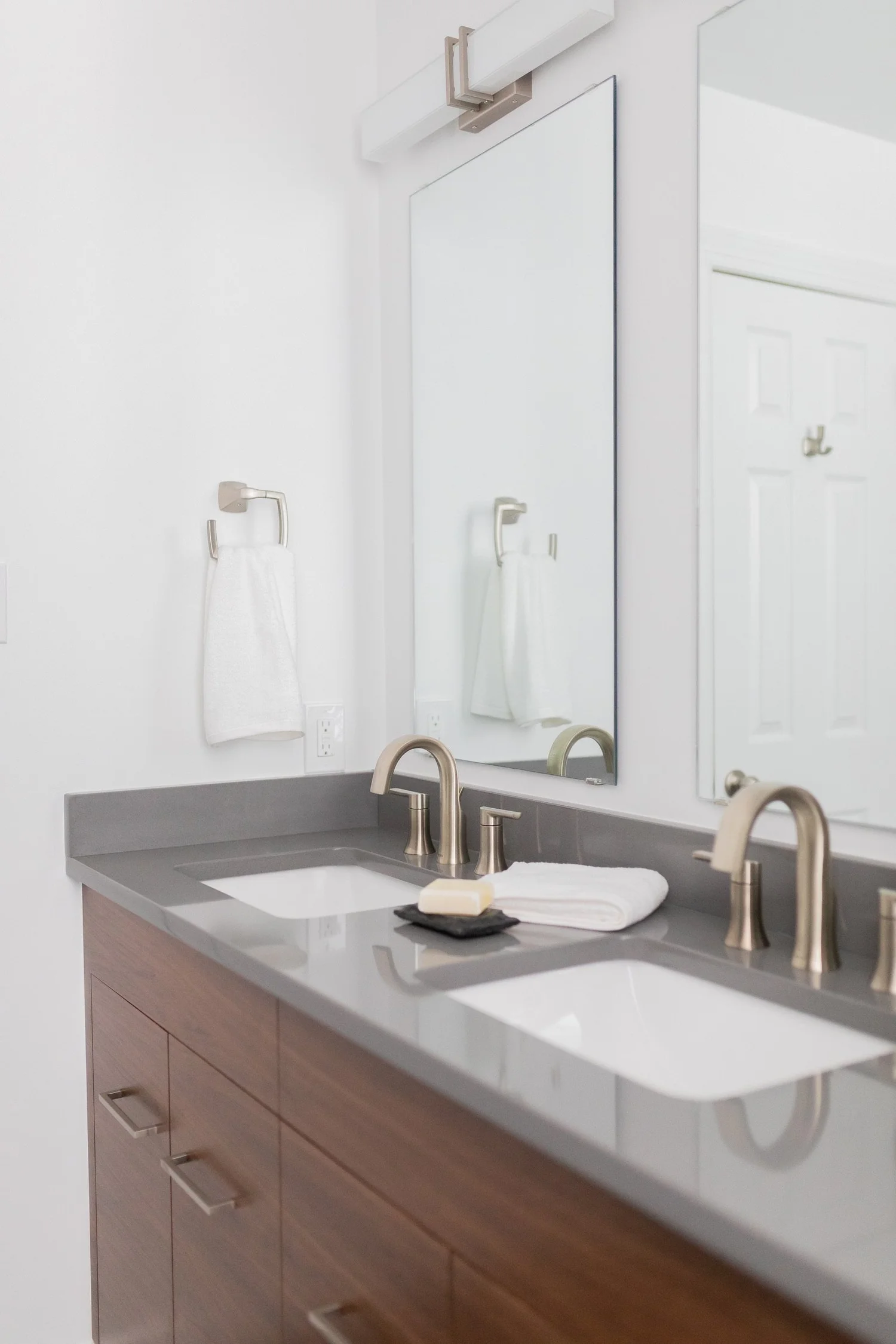 View 6 of the completed bathroom remodel in Queenslake Yorktown Virginia
