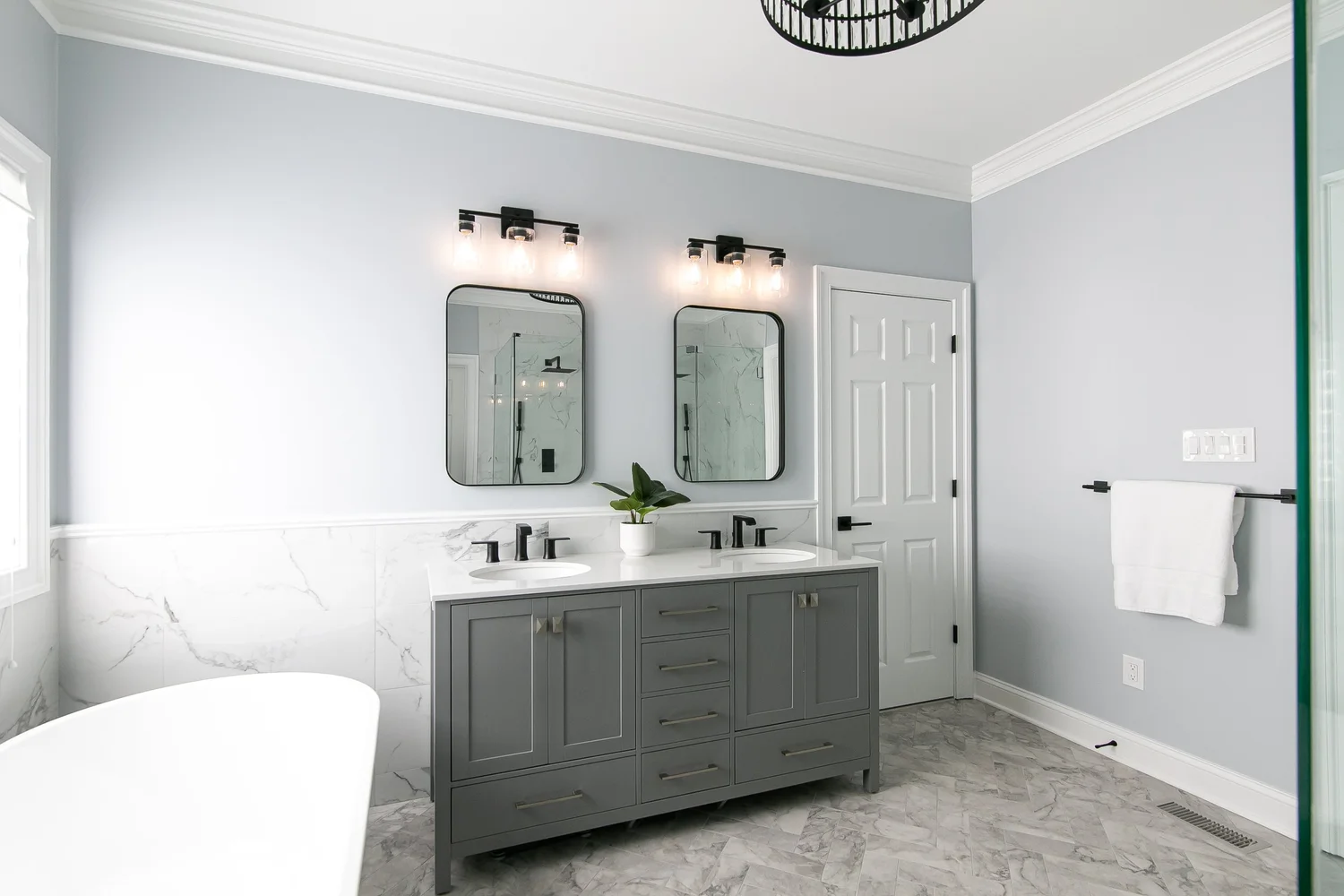 View 15 of the completed bathroom remodel in Greensprings West Williamsburg Virginia