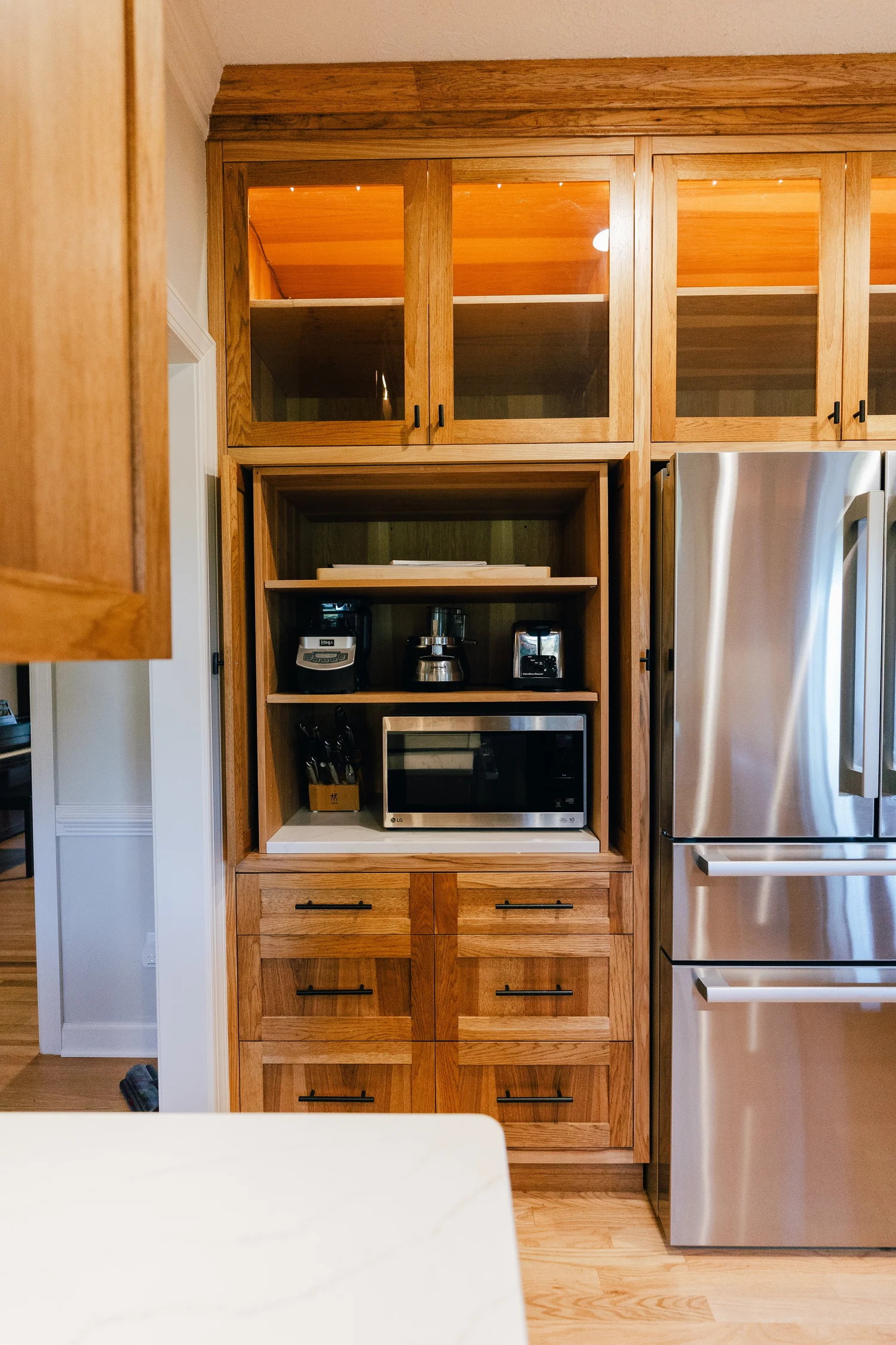 View 9 of the completed kitchen remodel in Kiln Creek Yorktown Virginia