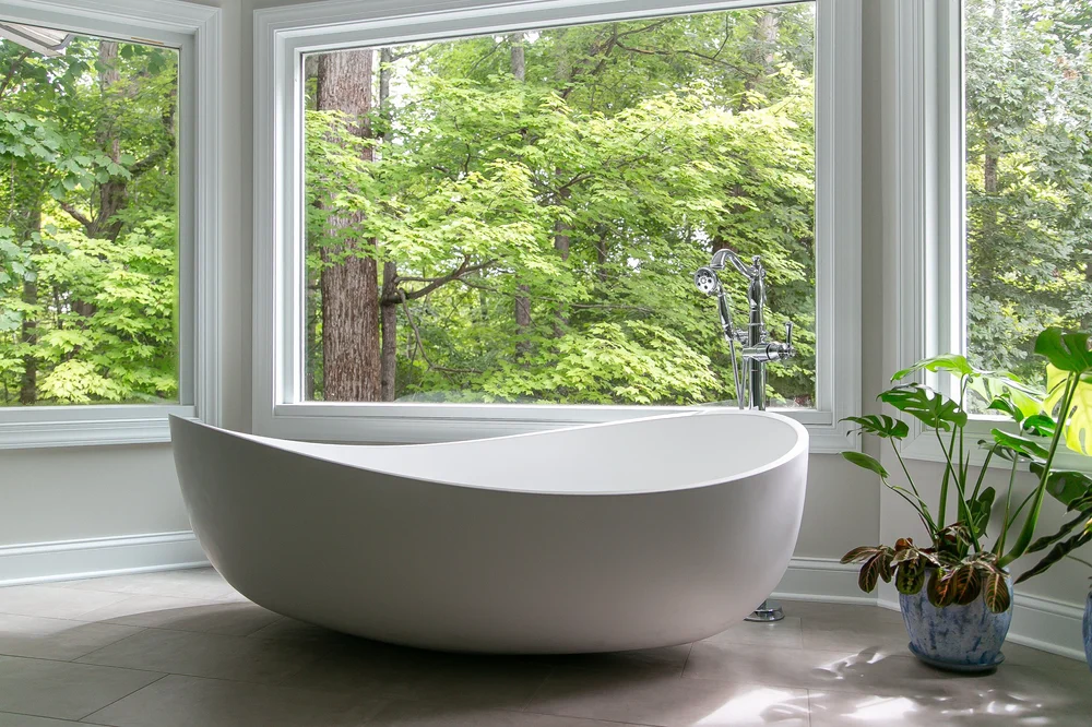 Completed bathroom remodel in Toano Virginia