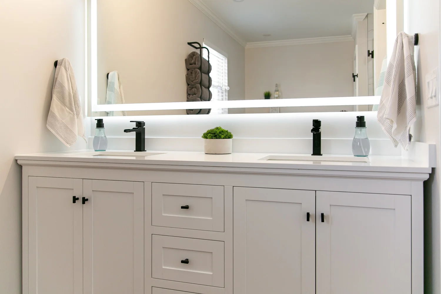 View 5 of the completed bathroom remodel in Scotts Pond Williamsburg Virginia