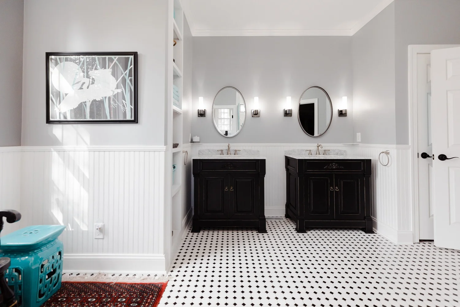 View 12 of the completed bathroom remodel in Greensprings West Williamsburg Virginia