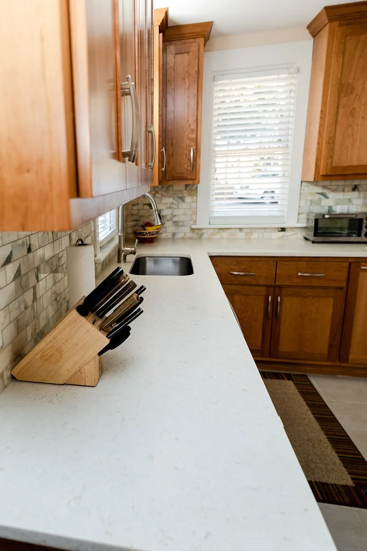 View 6 of the completed kitchen remodel in Kingsmill Williamsburg Virginia
